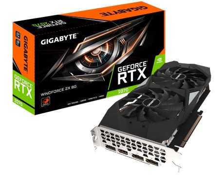 GIGABYTE GeForce RTX 2070 8GB Windforce 2X на супер цени