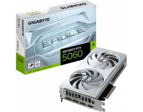 GIGABYTE GeForce RTX 5060 8GB Eagle OC Ice DLSS 4 на супер цени