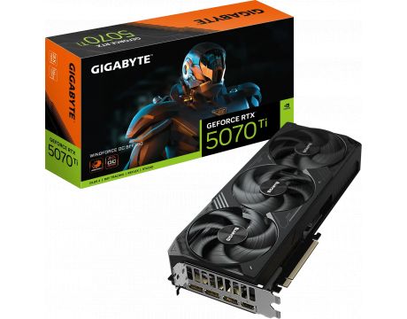 GIGABYTE GeForce RTX 5070 Ti 16GB WINDFORCE OC SFF DLSS 4 на супер цени