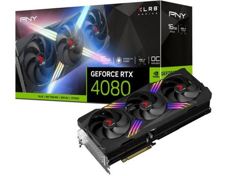 PNY GeForce RTX 4080 16GB XLR8 Gaming VERTO OC DLSS 3 на супер цени