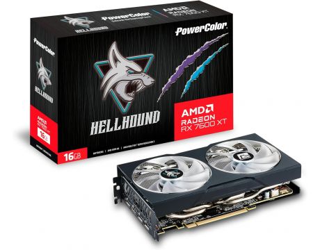 PowerColor Radeon RX 7600 XT 16GB Hellhound OC на супер цени