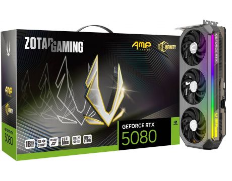 Zotac GeForce RTX 5080 16GB GAMING AMP Extreme INFINITY DLSS 4 на супер цени