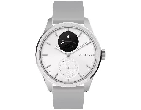 WITHINGS ScanWatch 2, 42 мм, бял/сив на супер цени