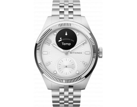 WITHINGS ScanWatch Nova Brilliant, 39 мм, сребрист на супер цени