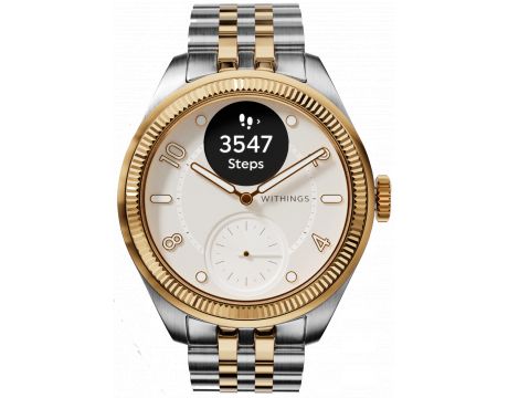 WITHINGS ScanWatch Nova Brilliant, 39 мм, сребрист/златист на супер цени