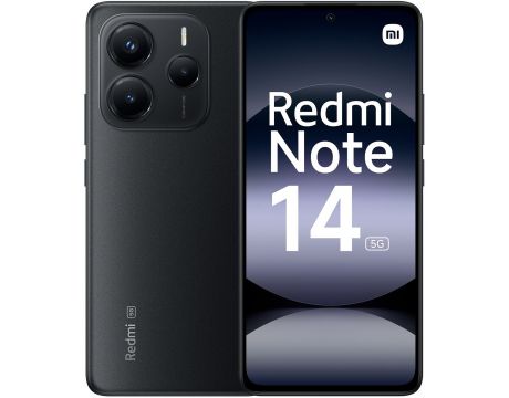 Xiaomi Redmi Note 14 5G, 6GB, 128GB, Midnight Black на супер цени