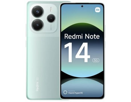 Xiaomi Redmi Note 14 5G, 6GB, 128GB, Coral Green на супер цени