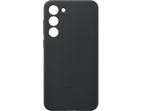 Samsung Leather за Samsung Galaxy S23+, черен на супер цени