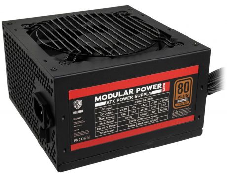 600W Kolink Modular Power 80 PLUS Bronze на супер цени