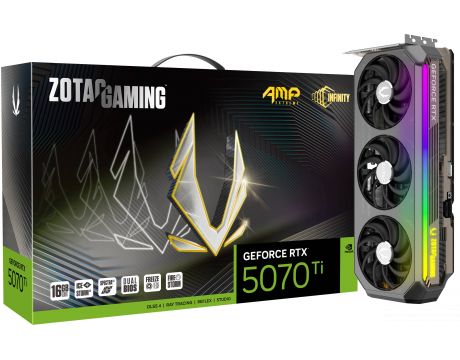 Zotac GeForce RTX 5070 Ti 16GB AMP Extreme INFINITY DLSS 4 на супер цени