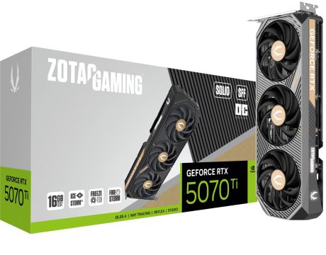 Zotac GeForce RTX 5070 Ti 16GB SOLID SFF OC DLSS 4 на супер цени