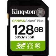 Карта памет 128GB SDXC Kingston Canvas Select Plus, черен на супер цени