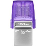 Флаш памет 128GB Kingston DataTraveler microDuo 3C, лилав/сив на супер цени