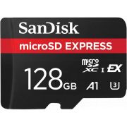 Карта памет 128GB microSDXC SanDisk Express, черен на супер цени