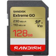 Карта памет 128GB SanDisk Extreme GO SD UHS-I, черен/златист на супер цени