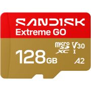 Карта памет 128GB SanDisk Extreme GO UHS-I, червен/златист на супер цени