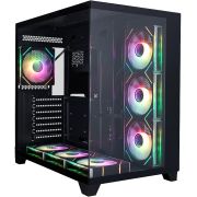 Компютърна кутия 1stPlayer MEGAVIEW MV8, черен на супер цени