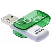 Флаш памет 256GB Philips Vivid 3.0, бял/зелен на супер цени