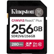 Карта памет 256GB SDXC Kingston Canvas React Plus, черен на супер цени