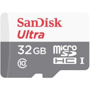 Карта памет 32GB microSDHC SanDisk Ultra Android, бял/сив на супер цени