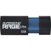 Флаш памет 32GB Patriot Supersonic Rage Lite, черен/син на супер цени