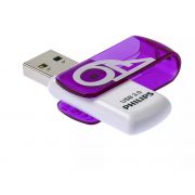 Флаш памет 64GB Philips Vivid 3.0, бял/лилав на супер цени