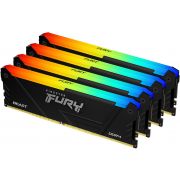 Памет 4x16GB DDR4 3200 Kingston FURY Beast RGB Intel XMP на супер цени