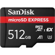 Карта памет 512GB microSDXC SanDisk Express, черен на супер цени
