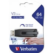 Флаш памет 64 GB Verbatim V3, черен на супер цени