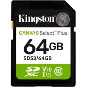 Карта памет 64GB SDXC Kingston Canvas Select Plus, черен на супер цени