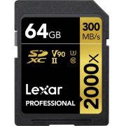 Карта памет 64GB SDXC Lexar 2000x, черен на супер цени