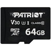 Карта памет 64GB microSDXC Patriot VX Series, черен на супер цени