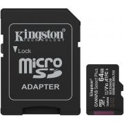 Карта памет 64GB microSD Kingston Canvas Select Plus и SD адаптер, черен на супер цени