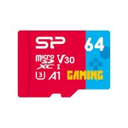 Карта памет 64GB Silicon Power Superior Gaming и SD адаптер, червен/син на супер цени