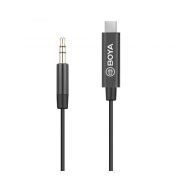 Кабел BOYA 3.5 мм жак към USB Type C на супер цени