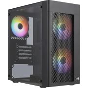 Компютърна кутия AeroCool Hexform G-BK-V2, черен на супер цени