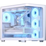 Компютърна кутия AeroCool P500C-G v1, бял на супер цени