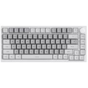 Геймърска клавиатура Ajazz AK820, бял/сив на супер цени