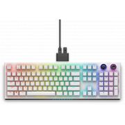 Безжична геймърска клавиатура Alienware AW920K, бял на супер цени