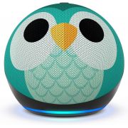 Озвучителна система за деца Amazon Echo Dot 5 Owl, зелен на супер цени