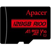 Карта памет 128GB microSDXC Apacer R100 и SD адаптер, черен на супер цени