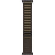 Каишка Apple Alpine Loop за Apple Watch 49 мм, M, Dark Olive/Black Titanium Finish на супер цени