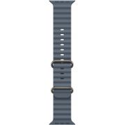 Каишка Apple Ocean Band за Apple Watch 49 мм, Anchor Blue/Natural Titanium Finish на супер цени