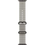 Каишка Apple Ocean Band за Apple Watch 49 мм, Translucent Grey/Black Titanium Finish на супер цени