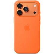 Гръб  Apple Silicone MagSafe за Apple iPhone 17 Pro, оранжев на супер цени
