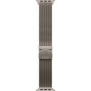 Каишка Apple Titanium Milanese Loop за Apple Watch 49 мм, L, Natural на супер цени