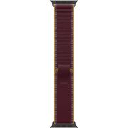 Каишка Apple Trail Loop за Apple Watch 49 мм, M/L, Burgundy/Black Titanium Finish на супер цени