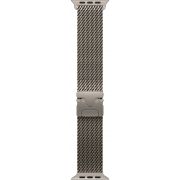 Каишка Apple Titanium Milanese Loop за Apple Watch 49 мм, S, Natural на супер цени