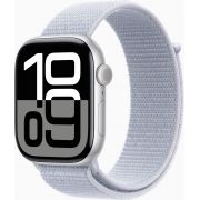 Смарт часовник Apple Watch Series 10 GPS, 46 мм, Silver Aluminum, Blue Cloud Sport на супер цени