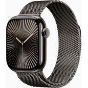 Смарт часовник Apple Watch Series 10 GPS, Cellular, 42 мм, Slate Titanium, Slate Milanese на супер цени